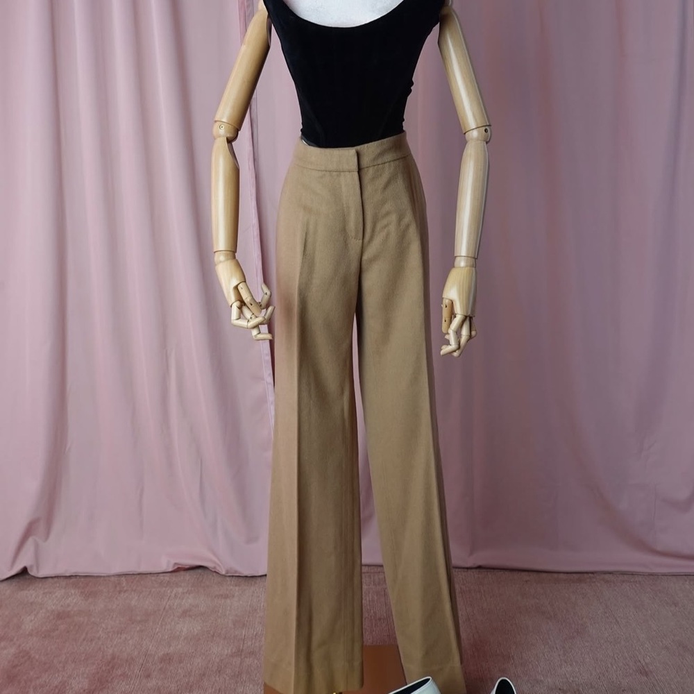 MaxMara Tan Wide Leg Women's Pants